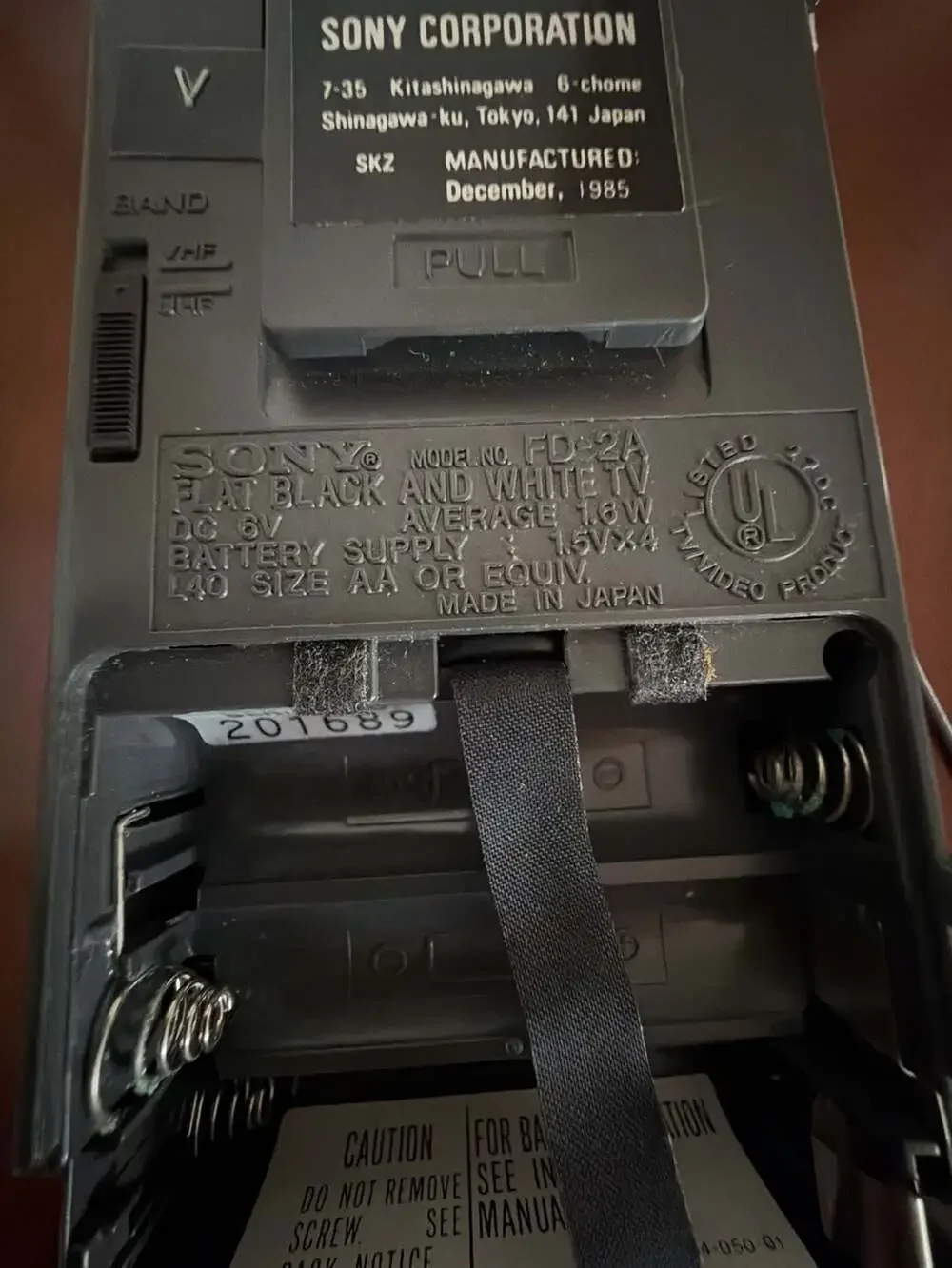 Sony watchman fd